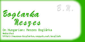 boglarka meszes business card